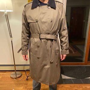 Mens LAUREN RALPH LAUREN LINED KHAKI TRENCH COAT 42L